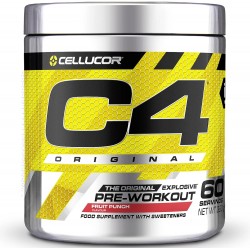 Booster Pre Workout C4 ORIGINAL - 60 doses 390 Gr - FRUIT PUNCH | CELLUCOR C4