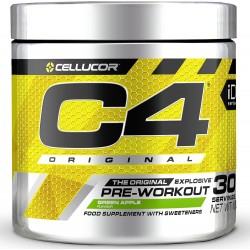 BOOSTER Pre Workout C4 ORIGINAL - 30 servings 204 Gr - GREEN APPLE | CELLUCOR C4