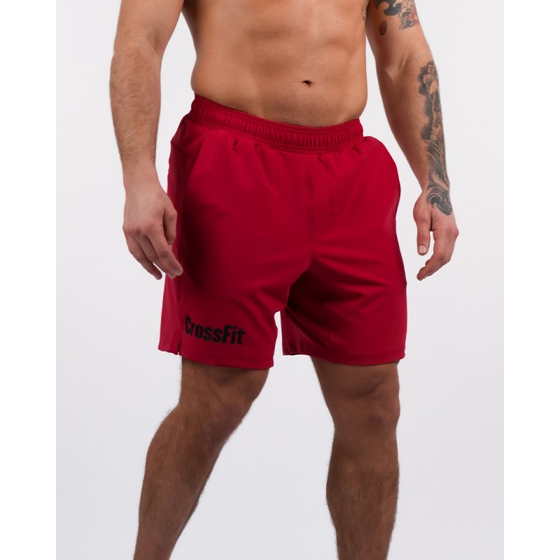 Men workout short NORTHERN SPIRIT rouge carmine HUNTER model