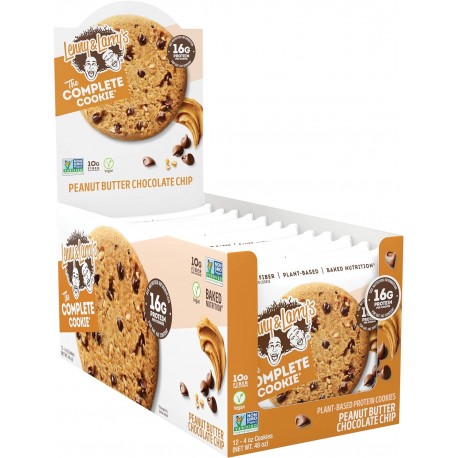 Protein snack cookie PEANUT BUTTER - CHOCOLATE CHIP x 12| LENNY AND LARRY'S