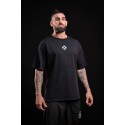 Unisex black oversized T-Shirt ALWAYS WITH MY BUDDY | VERY BAD WOD