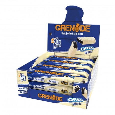 Pack of 12 OREO WHITE CHOCOLATE Protein Bars| GRENADE