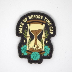 WAKE UP BEFORE TIME CAP black 3D PVC velcro patch | VERY BAD WOD
