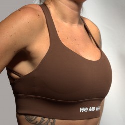 Brassière sport marron ISABEL | VERY BAD WOD