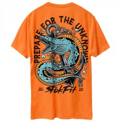 T-Shirt Homme orange PREPARE FOR THE UNKNOWN | ROKFIT