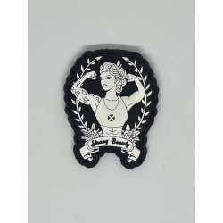 STRONG BEAUTY black 3D PVC velcro patch | VERY BAD WOD