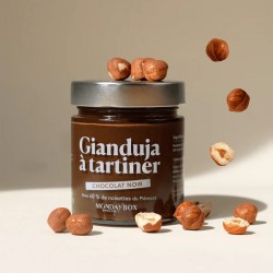 Pâte à tartiner GIANDUJA - Chocolat Noir 200 Gr| MONKA