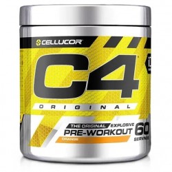 Booster Pre Workout C4 ORIGINAL - 60 doses 390 Gr - Orange | CELLUCOR C4