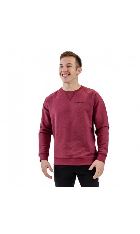 Sweat shirt homme THORUS rouge bordeaux BIO